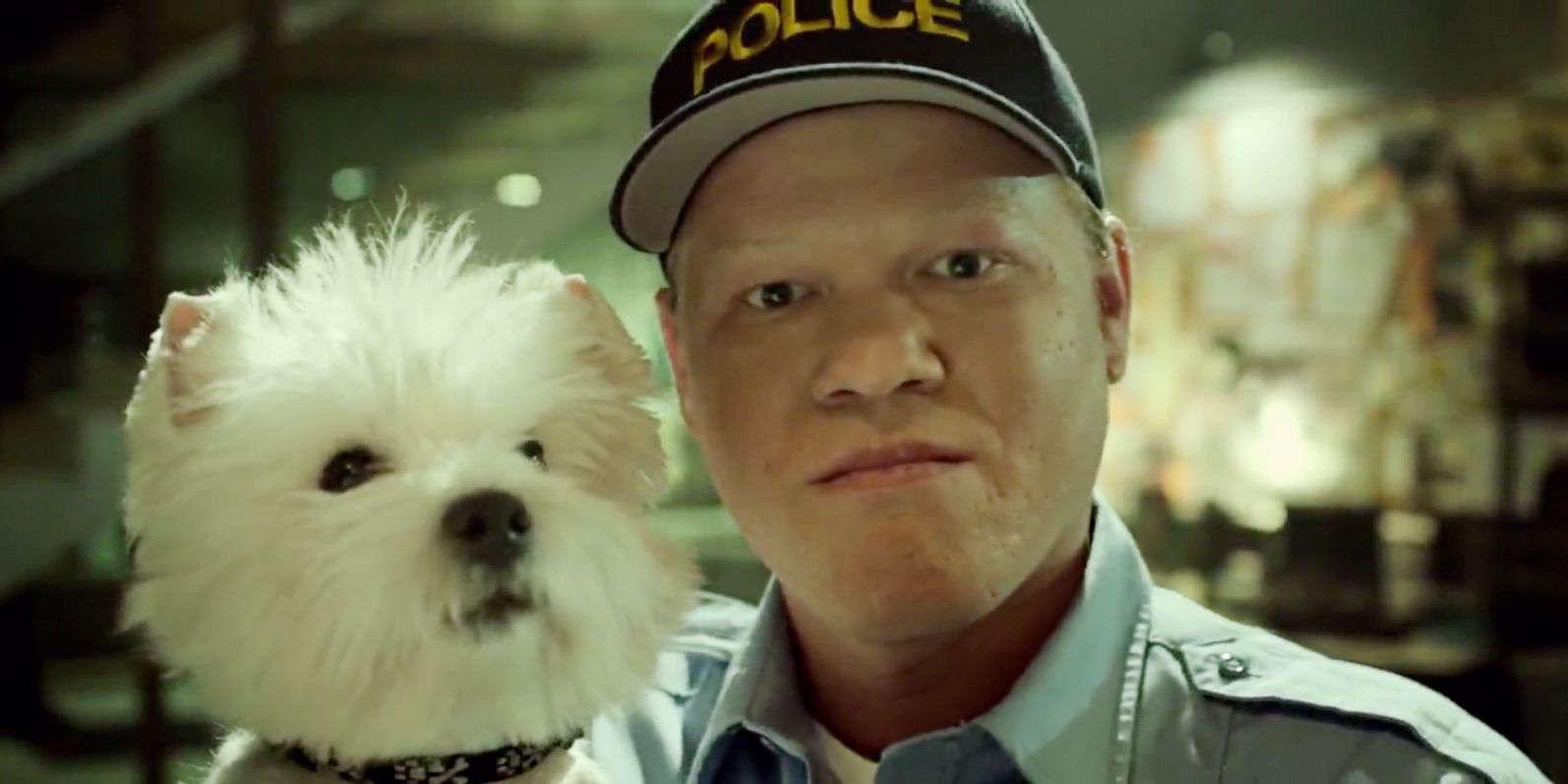 Game Night: Jesse Plemmons as Gary with his dog Bastian.