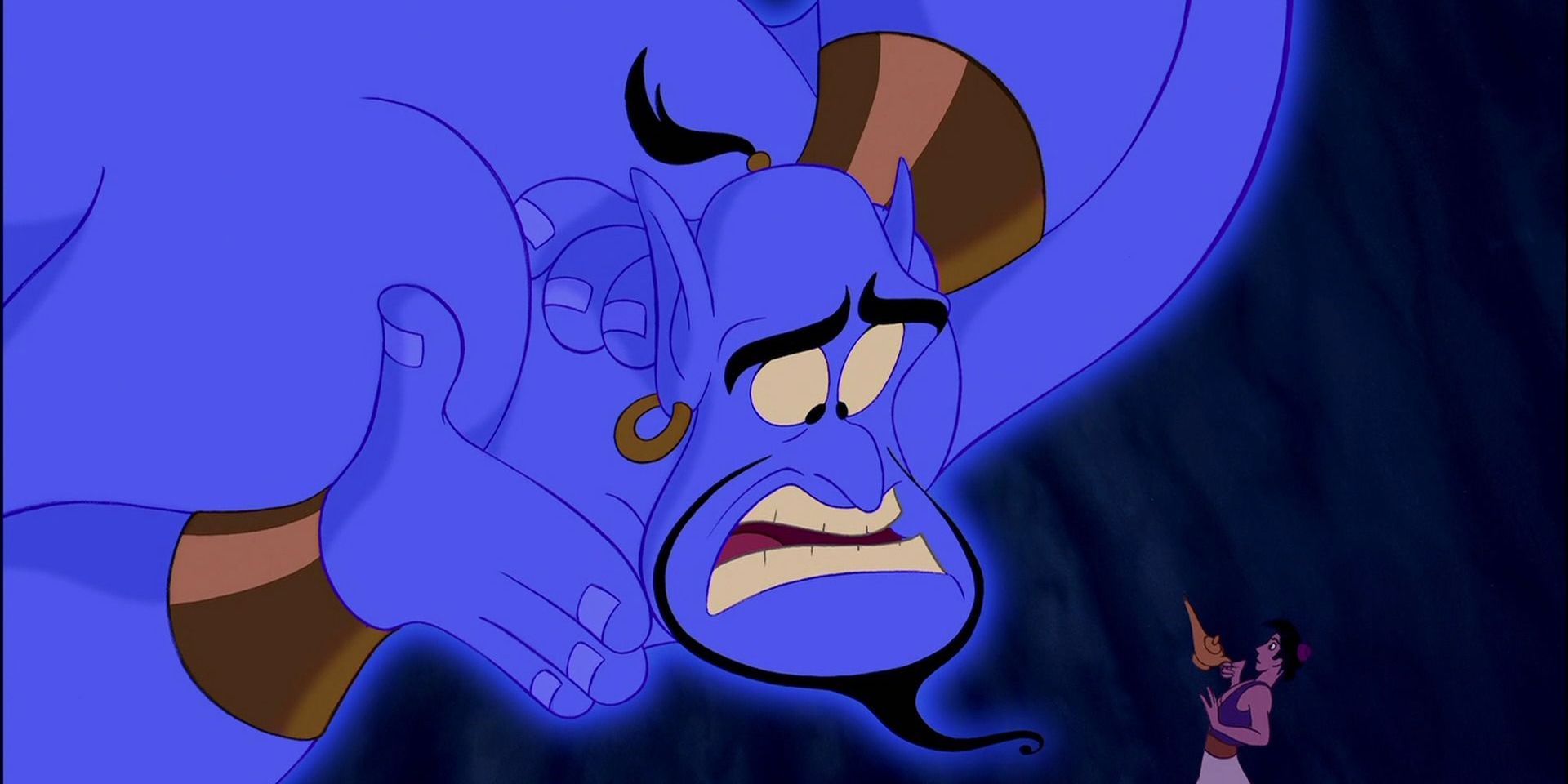Genie complaining about his neck in Aladdin