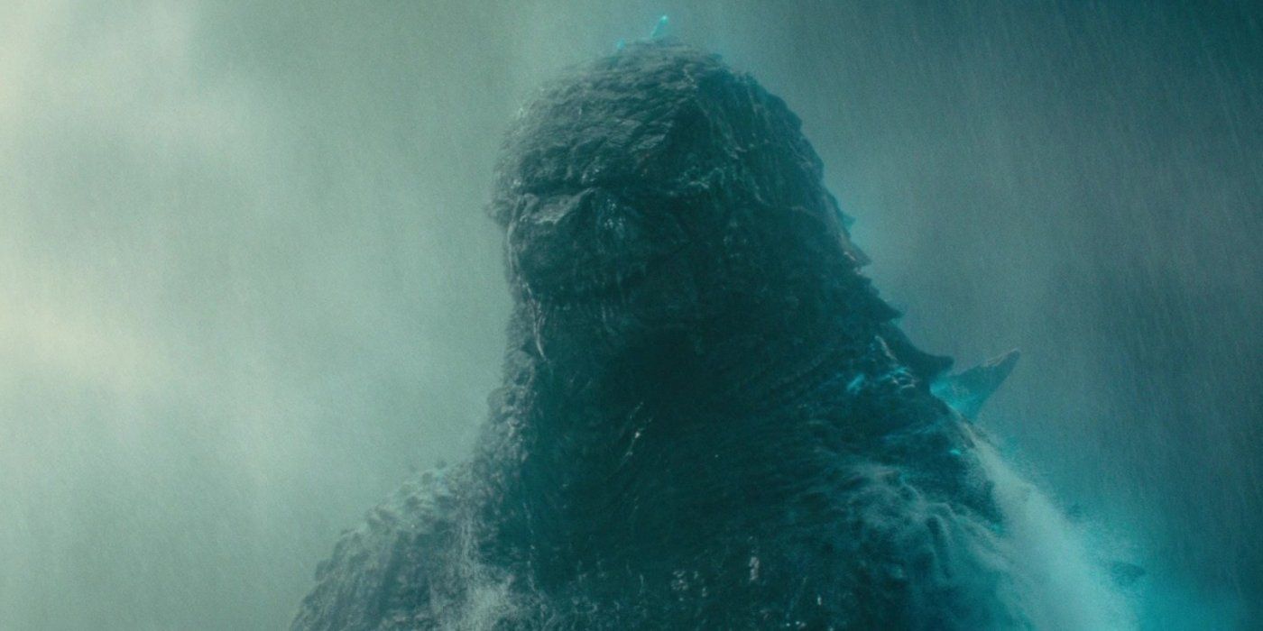 Godzilla with a blue glow in Godzilla King of the Monsters