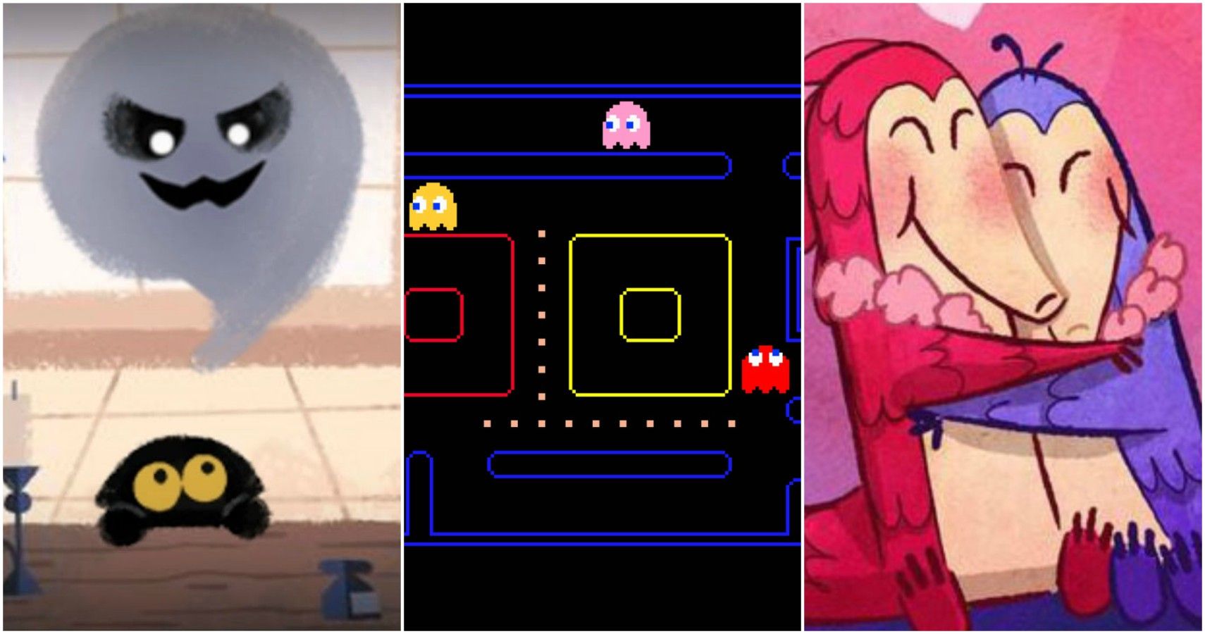 goolgle pac man doodle game