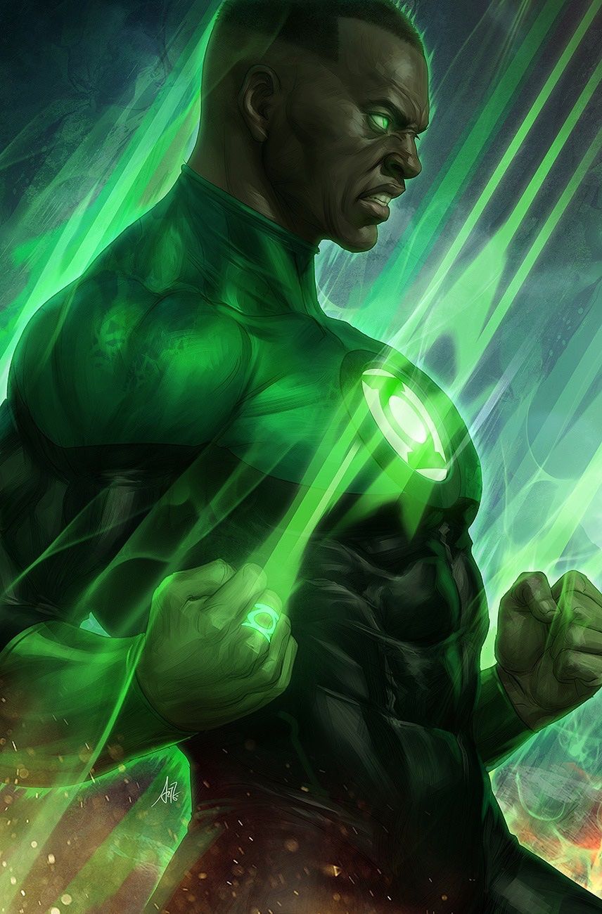 Green Lantern John Stewart Shines in New DEATH METAL Variant