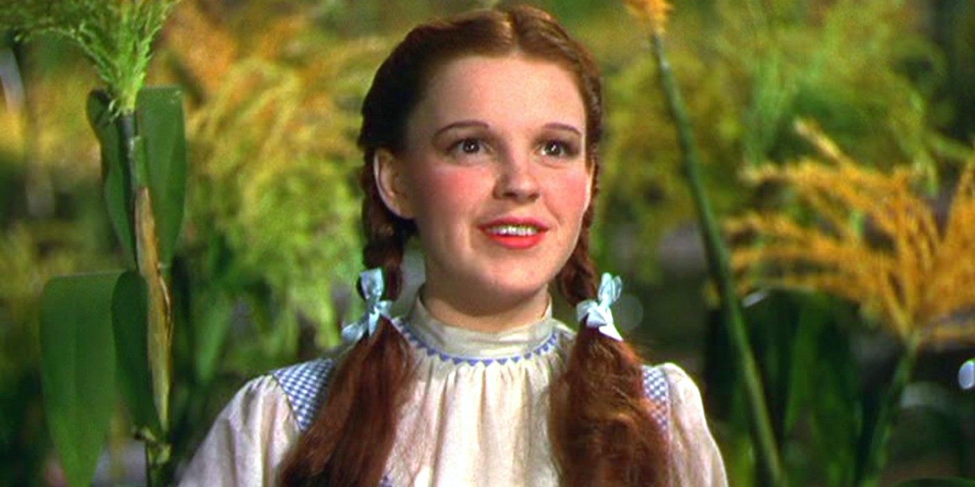 Dorothy looks on in The Wizard of Oz