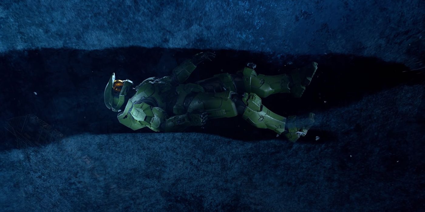 Halo Infinite E3 2019 Reveal Master Chief Floating In Space