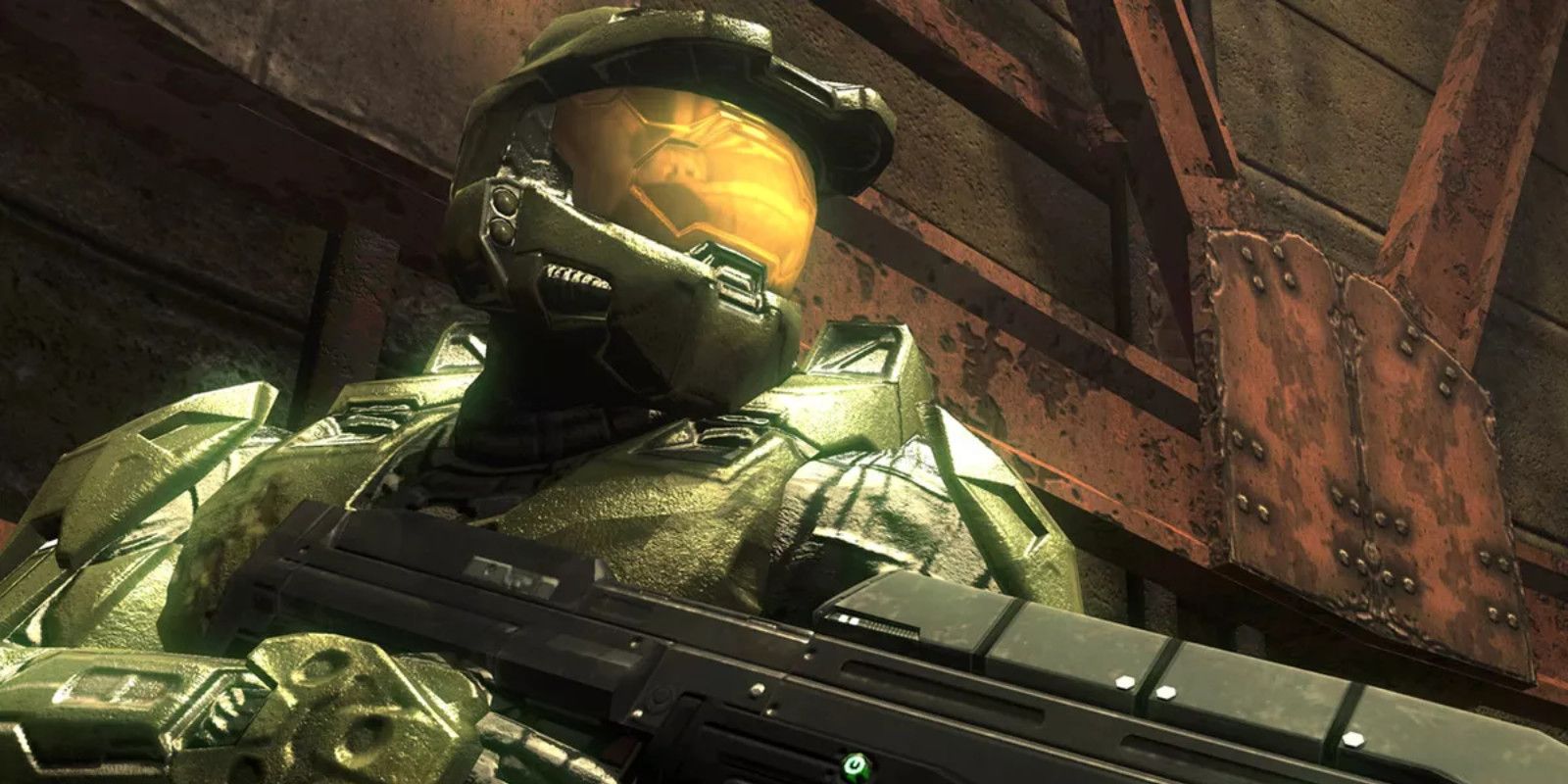 Master Chief from Halo looking out into the distance. 