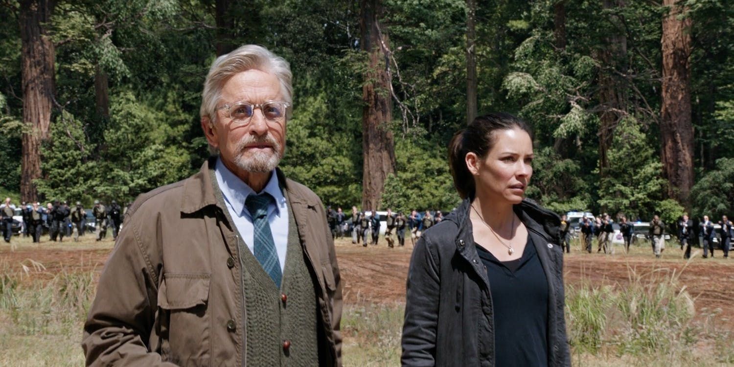 Hank and Hope in an open field in Ant-Man