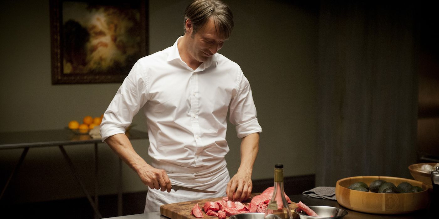 Hannibal Series Mads Mikkelsen Preparing Food