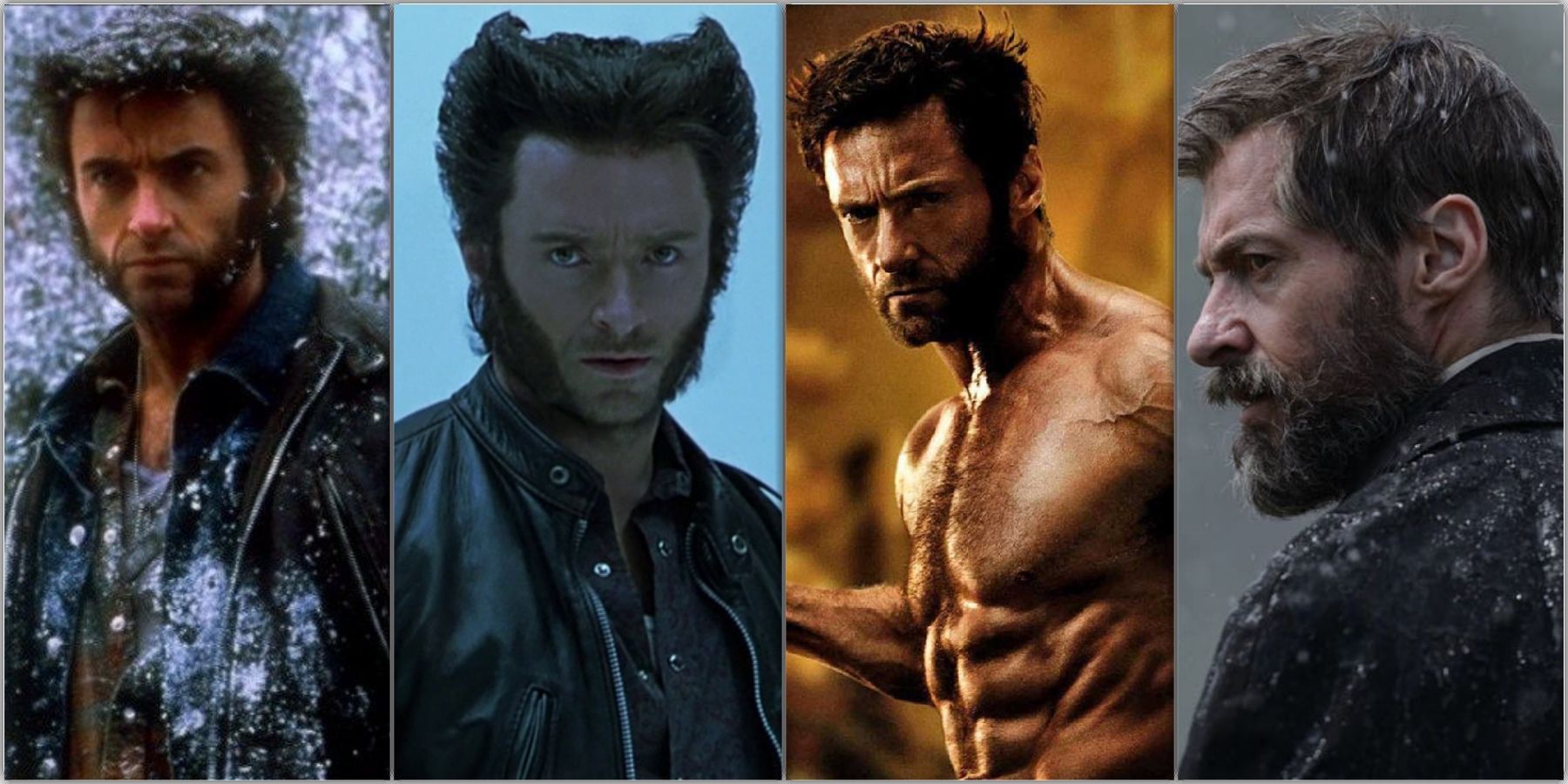Hugh Jackman in X-Men, X2, The Wolverine, and Logan