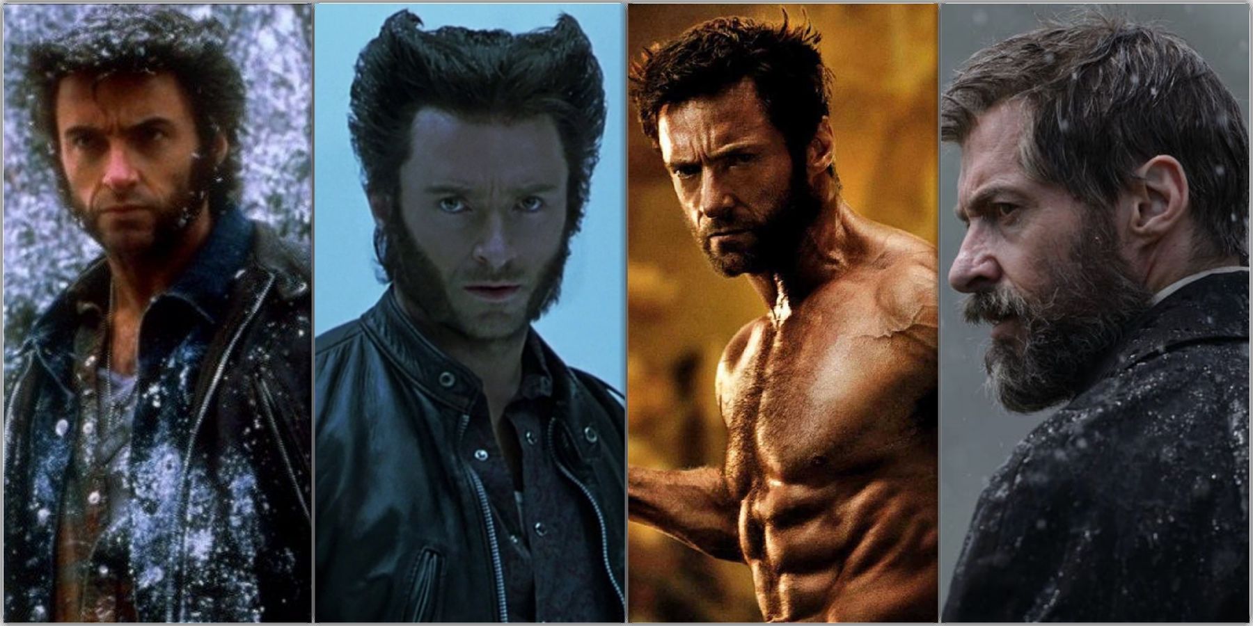 Hugh Jackman em X-Men, X2, Wolverine e Logan