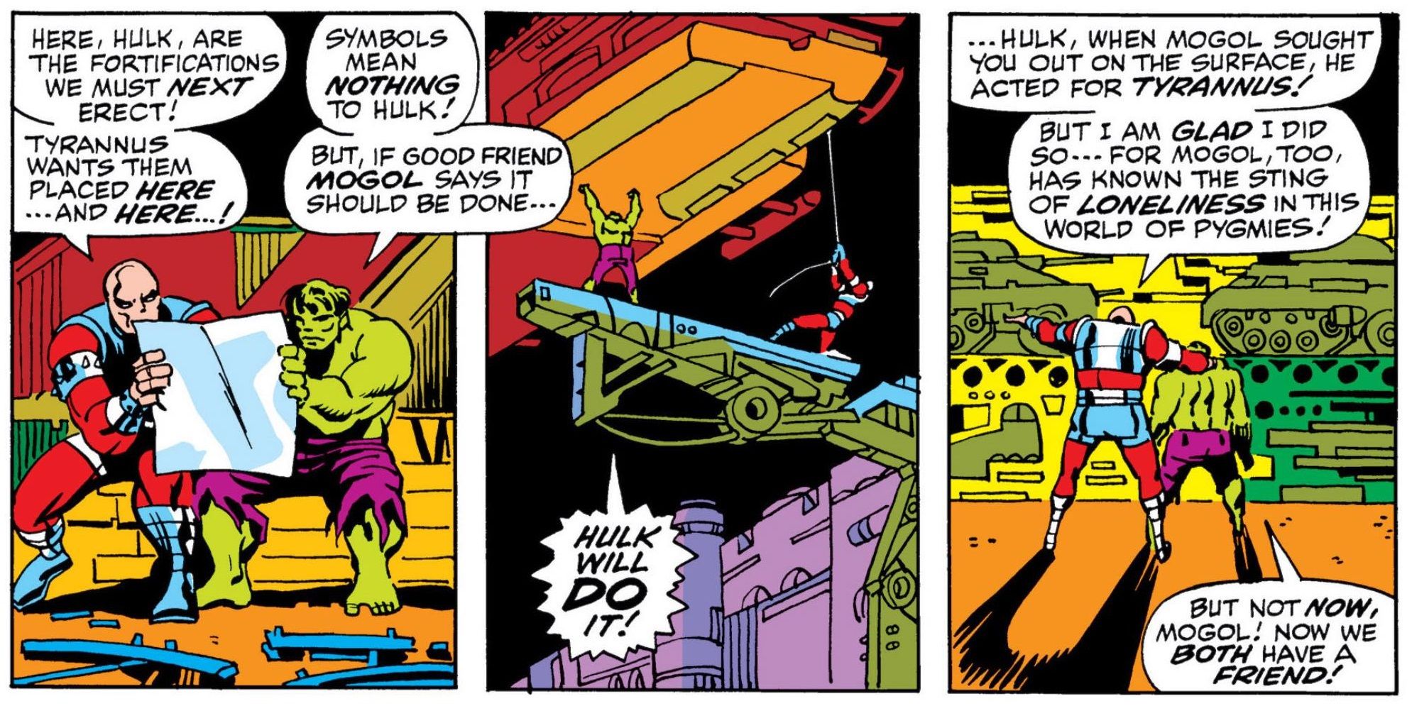The Hulk and Mogol being friends