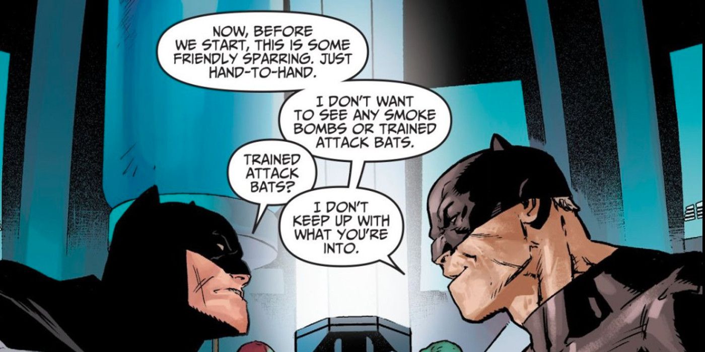 Injustice Year Zero Batman Spars With Wildcat
