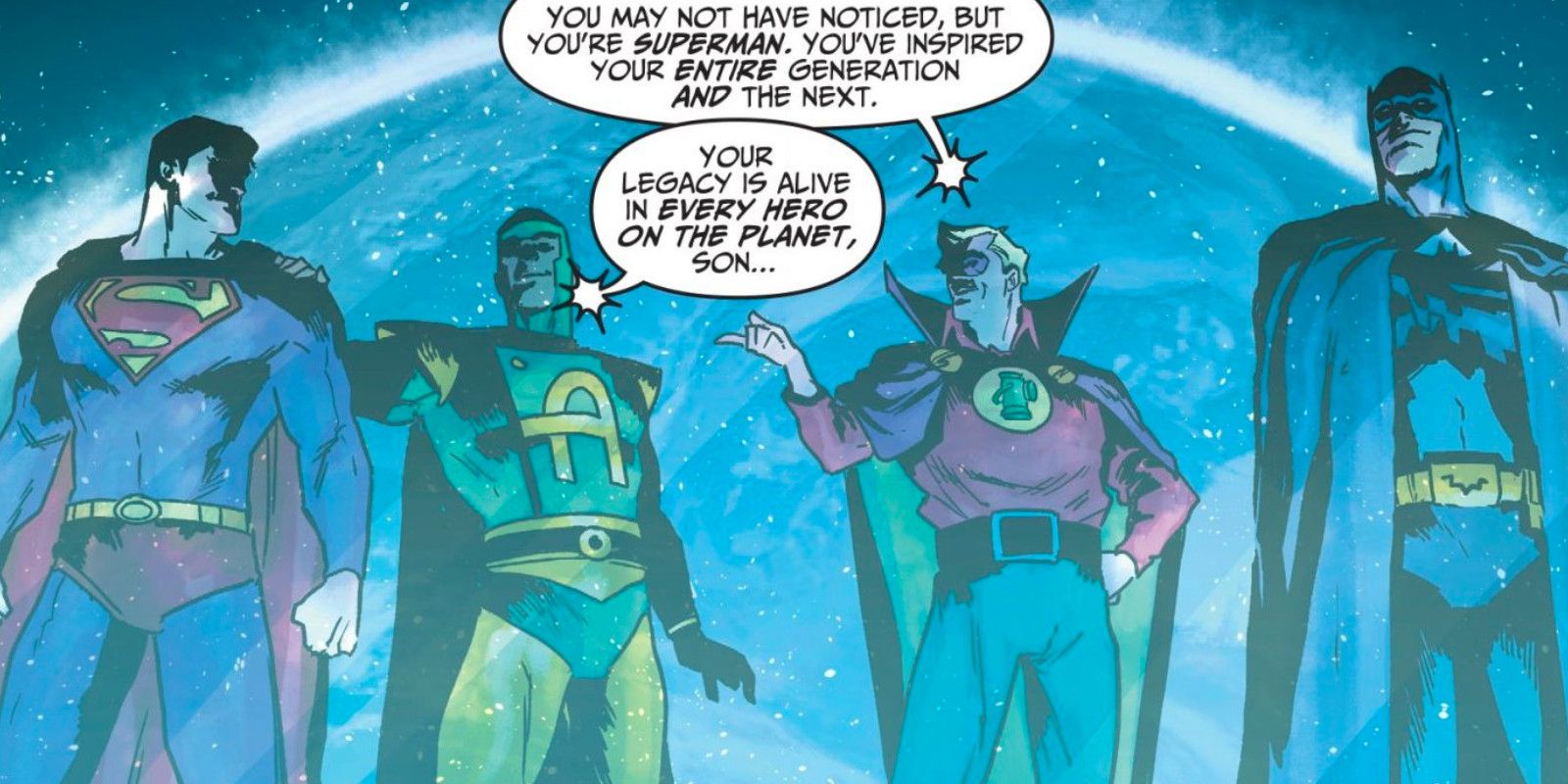 Injustice Zero Year Issue #2 Superman Amazing Man Green Lantern and Batman talk Legacy
