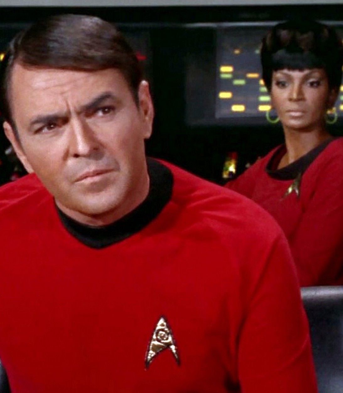 James Doohan as Scotty in Star Trek Original Series vertical