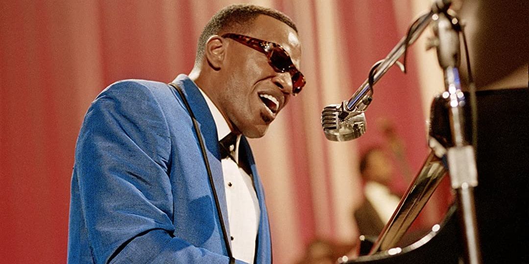 Ray Charles plays the piano in Ray