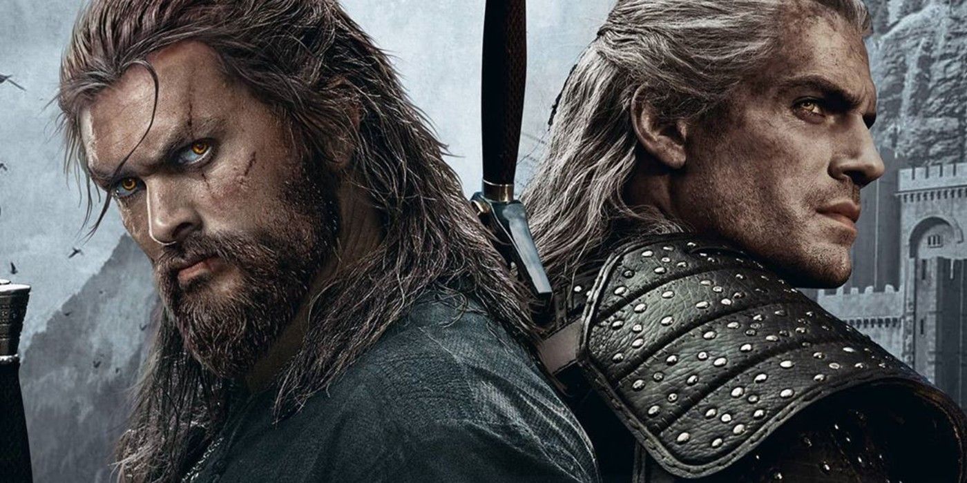 Jason Momoa and Henry Cavill in The Witcher fan art