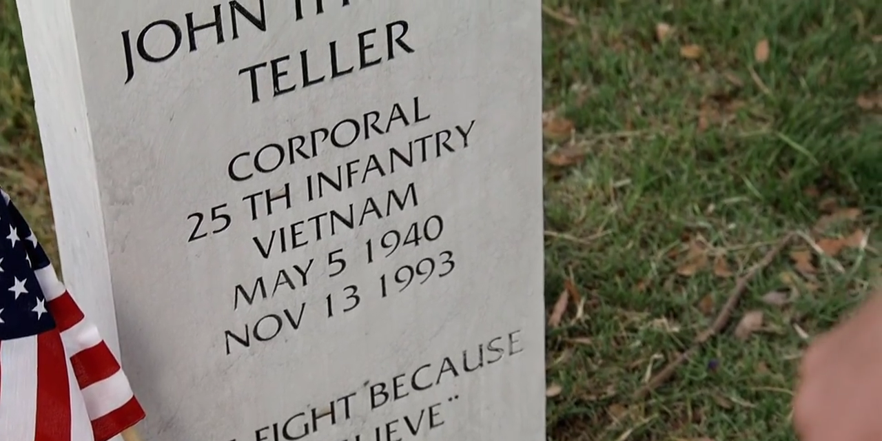The grave of Jax Teller's father and SAMCRO founder John Teller