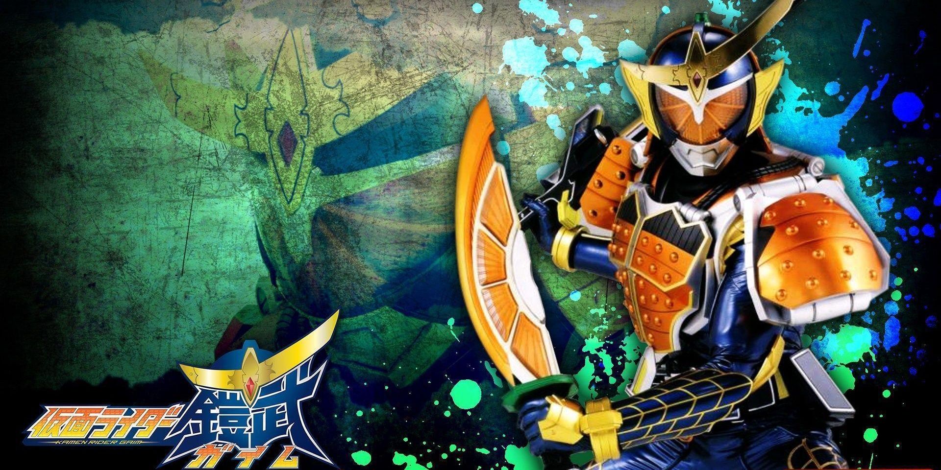 Kamen Rider Gaim in an advertisement for the series