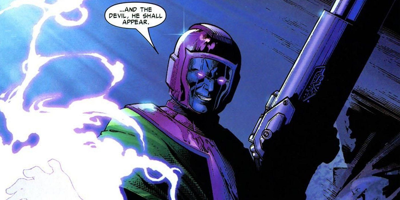 Kang The Conqueror prepares to attack in Marvel Comics.