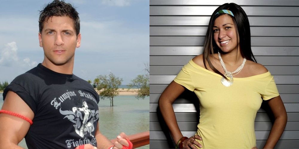 Split image of Kenny and Johanna from The Challenge