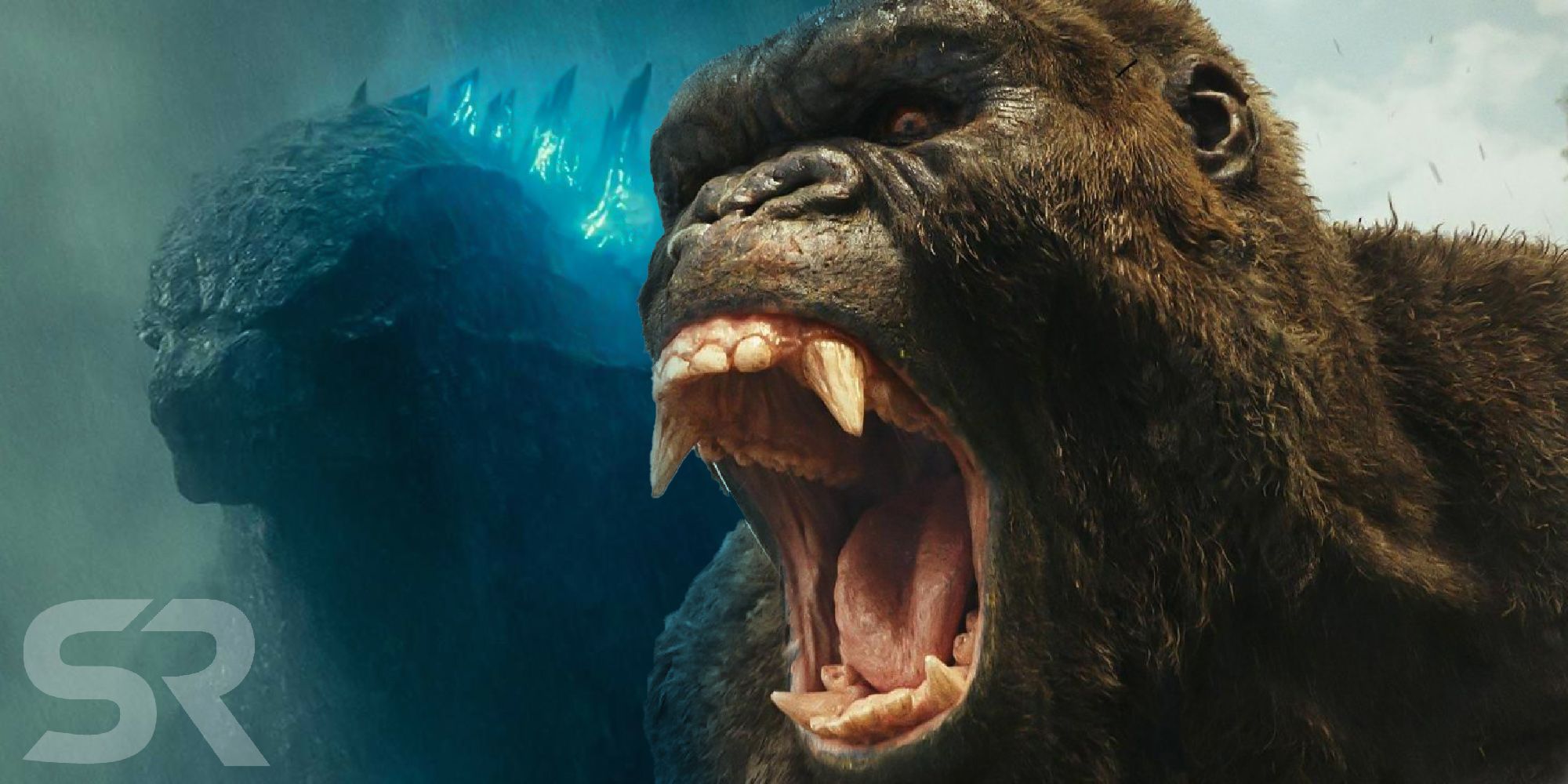 King Kong in Kong Skull Island and Godzilla in Godzilla king of Monsters