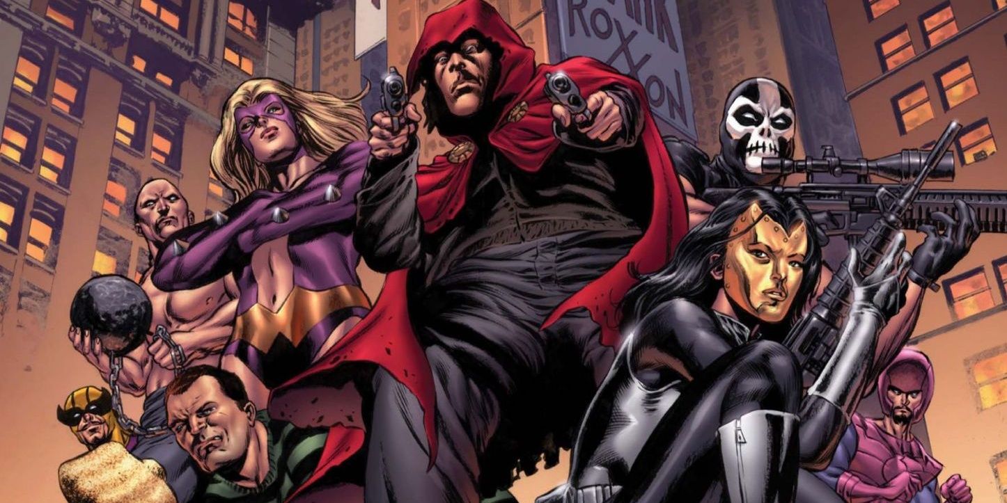 The Hood leads his gang in Marvel Comics