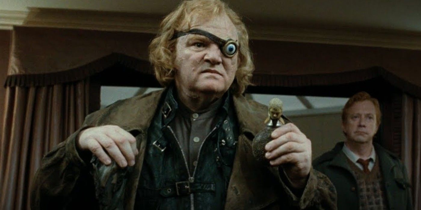Mad-Eye Moody at the Dursley's house in Harry Potter