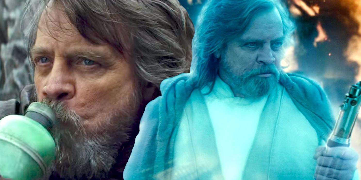 Mark Hamill as Luk Skywalker in Star Wars The Last Jedi and The Rise of Skywalker
