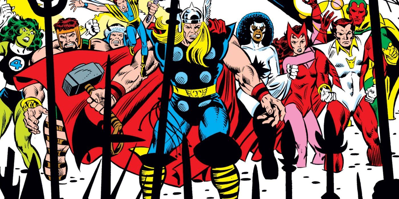 Marvel Comics Avengers 1980s Thor Monica Rambeau Scarlet Witch Starfox