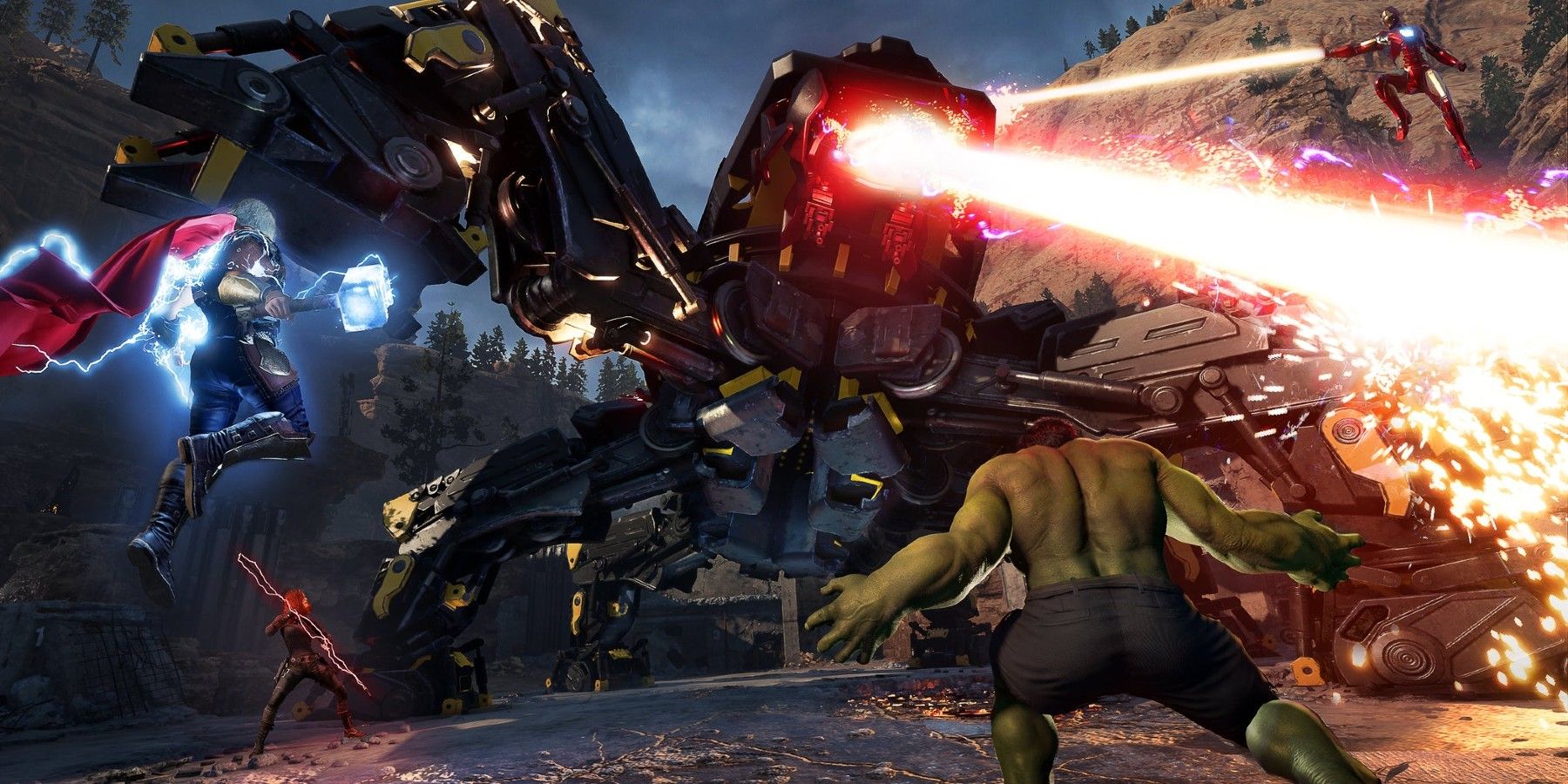Marvel's Avengers Game sees Hulk fight a big bot