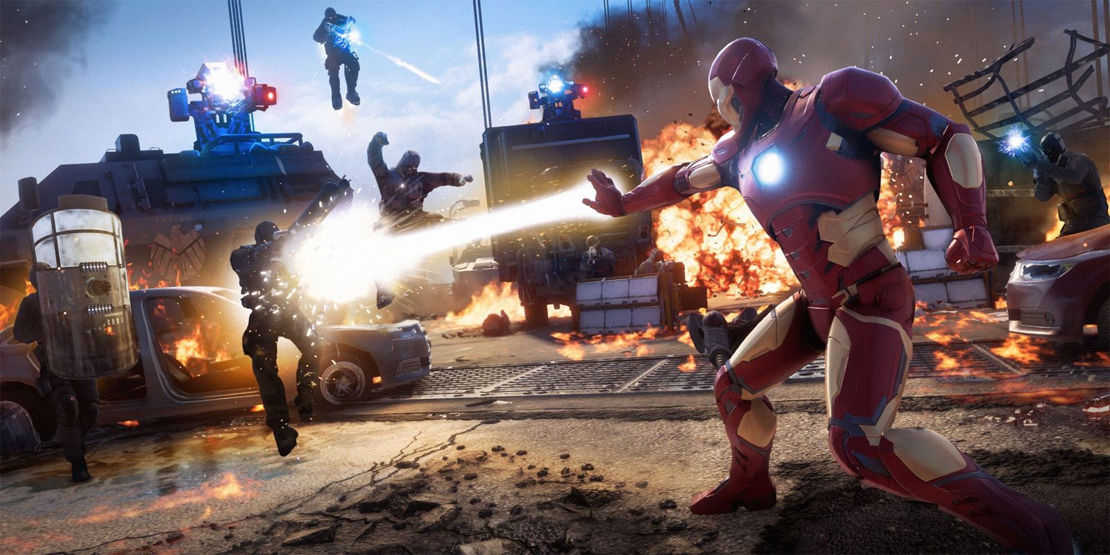 Marvel&rsquo;s Avengers Iron Man Blasting