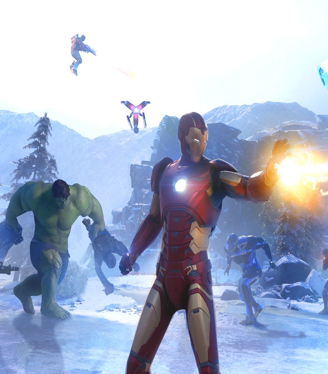 Marvel's Avengers Snowy Tundra Fight Vertical
