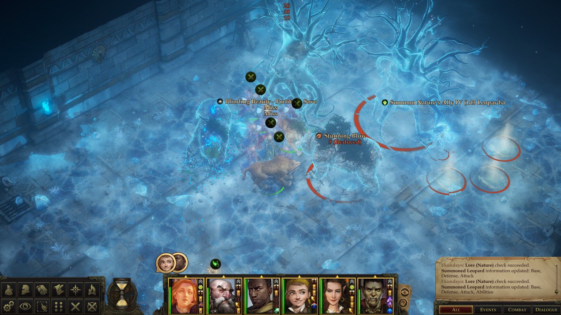 Melee move into an artic zone while rangers hold back in Pathfinder Kingmaker