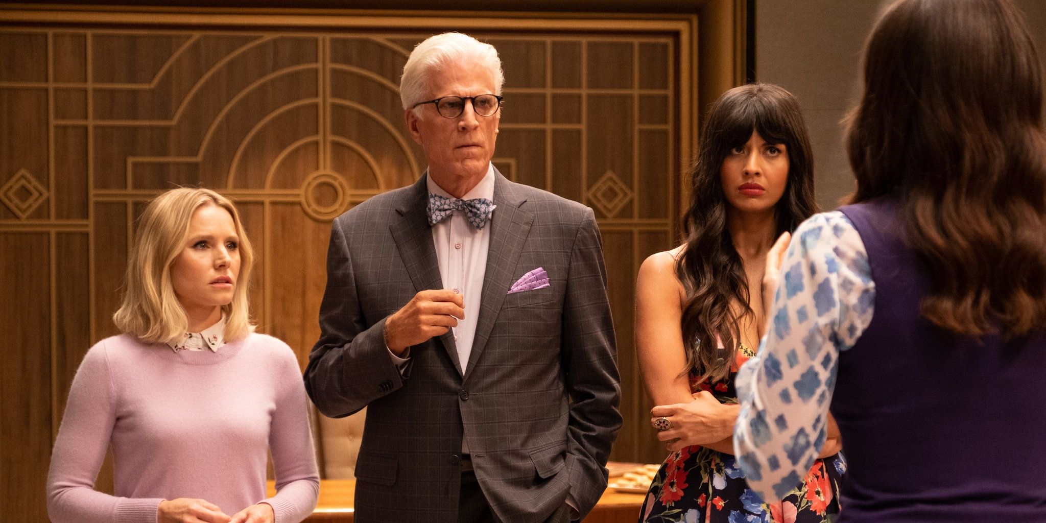 Kristen Bell, Ted Danson, and Jameela Jamil lined up
