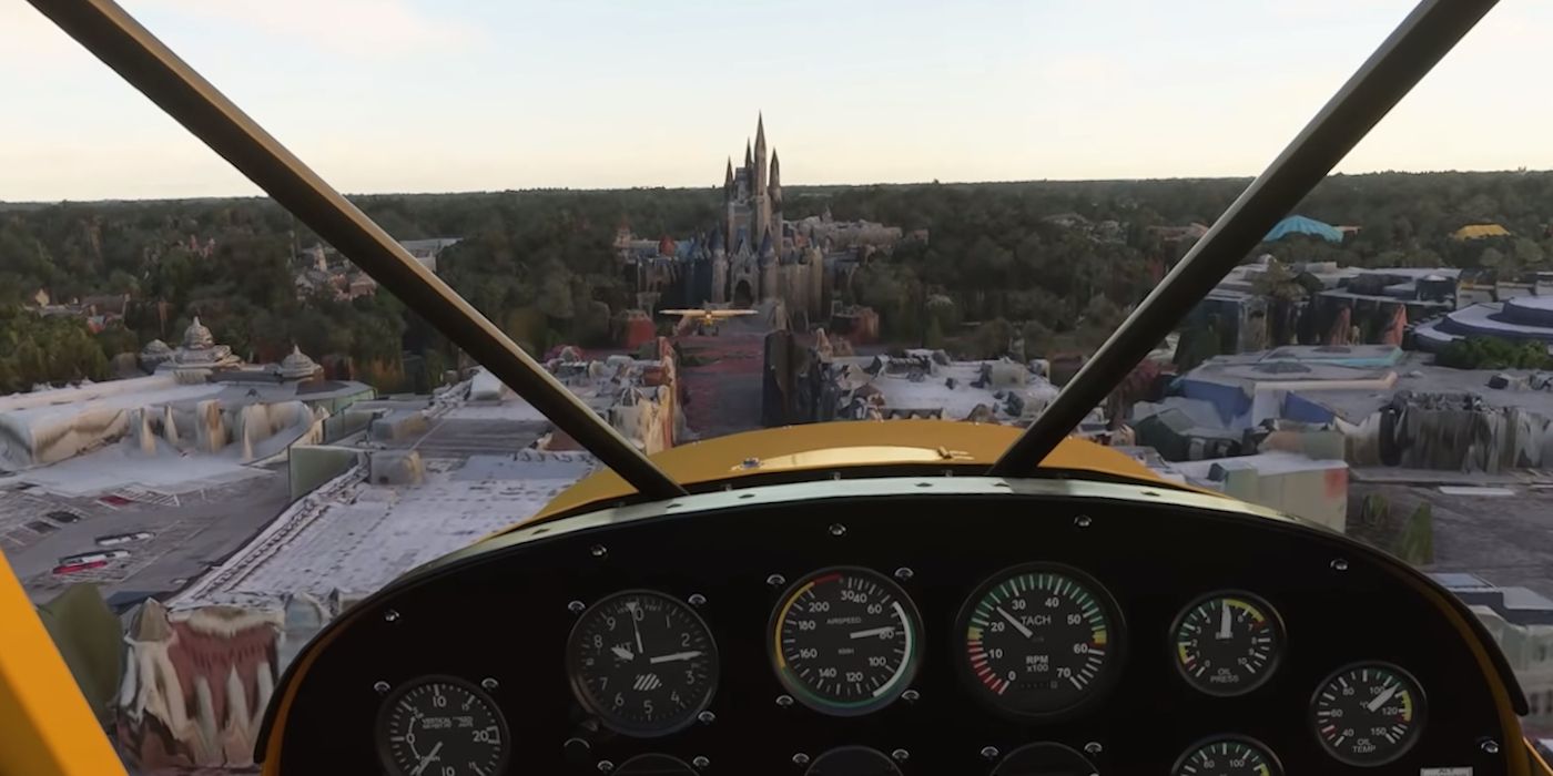 Microsoft Flight Simulator Disney World Magic Kingdom