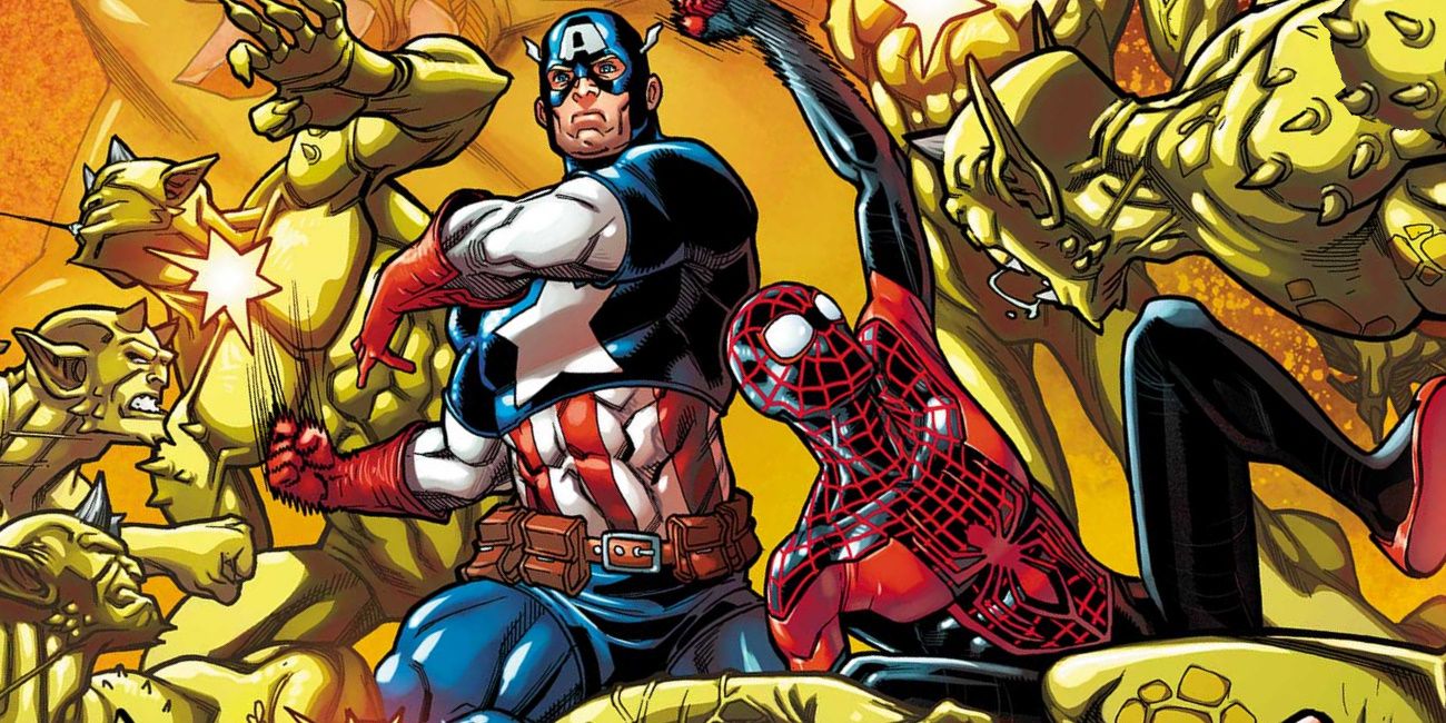 Miles Morales Spider-Man with Captain America