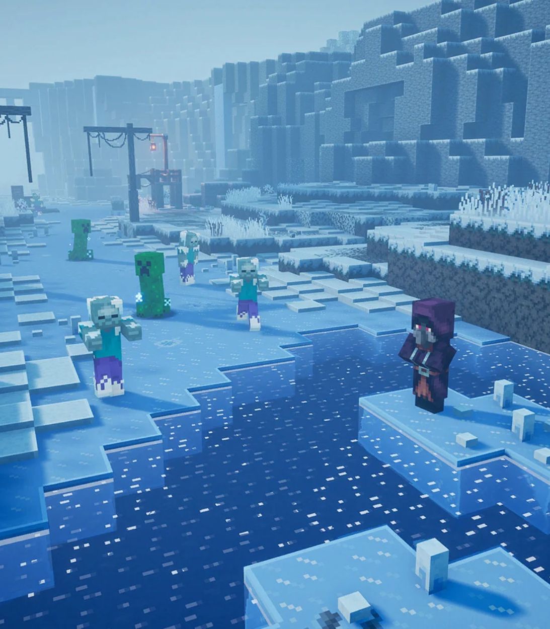 Minecraft Dungeons Creeping Winter DLC Vertical 2