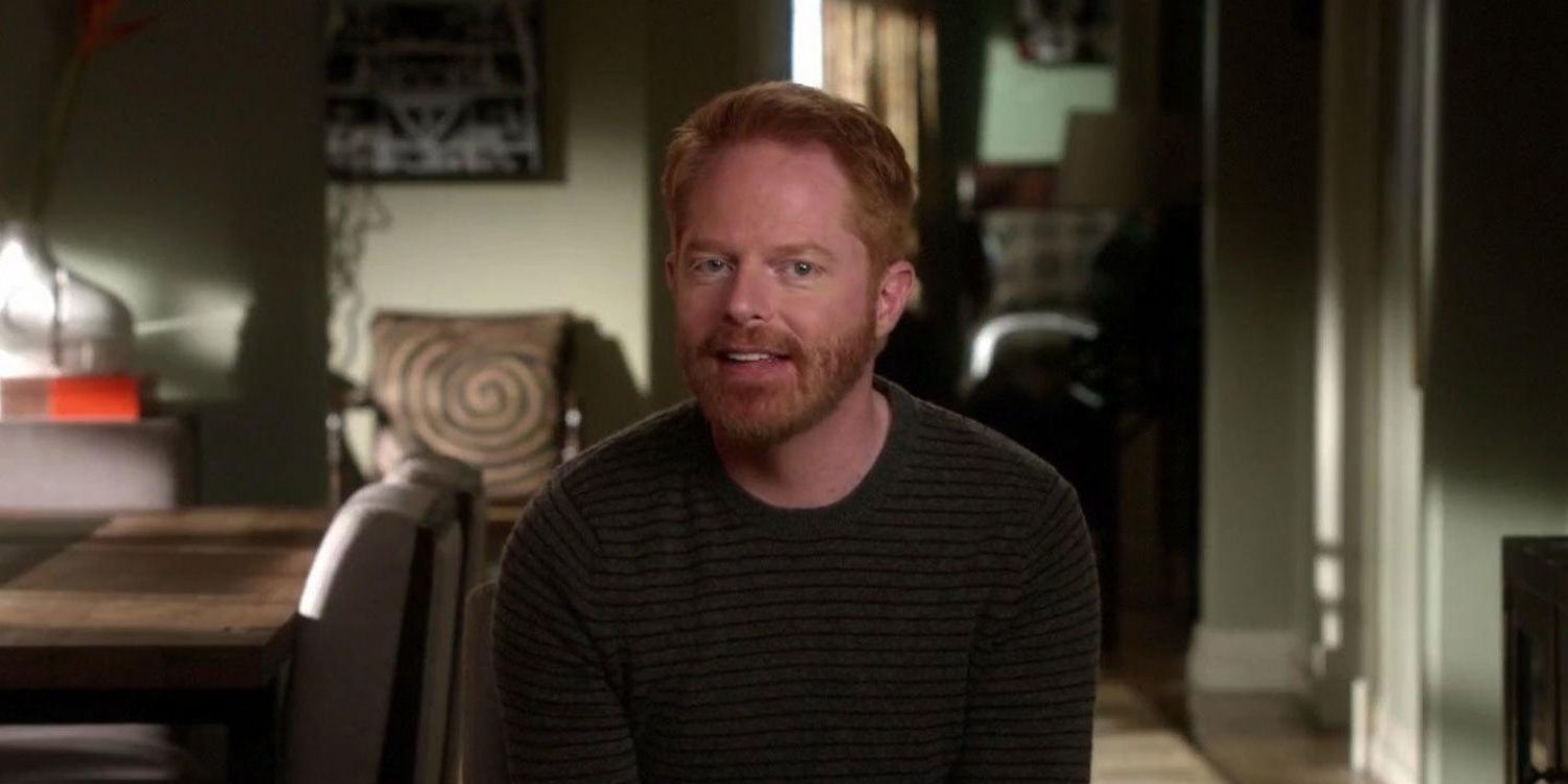 Mitchell in a confessional interview on Modern Family