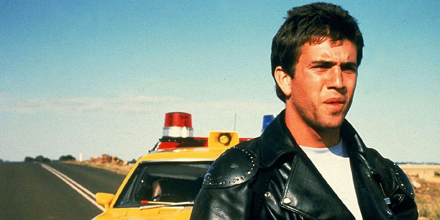 Max Rockatansky with his police car in Mad Max.