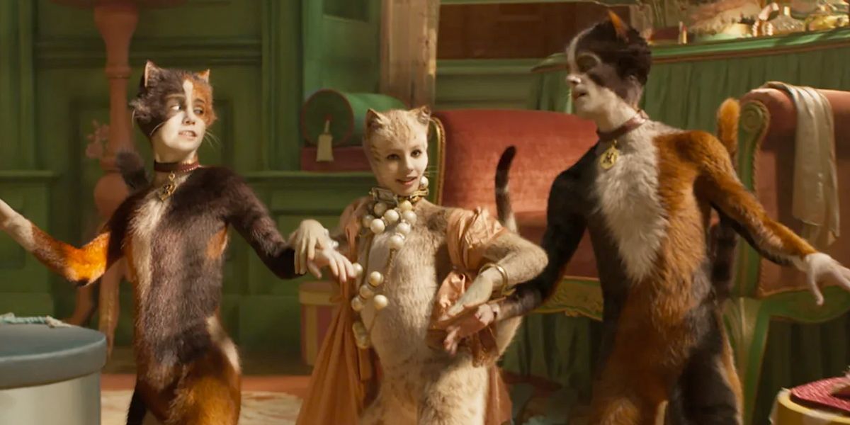 The cats dance together in Cats.