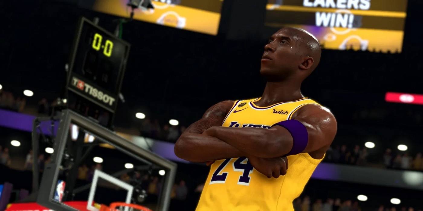 Captura de pantalla de la demo de NBA 2K21.