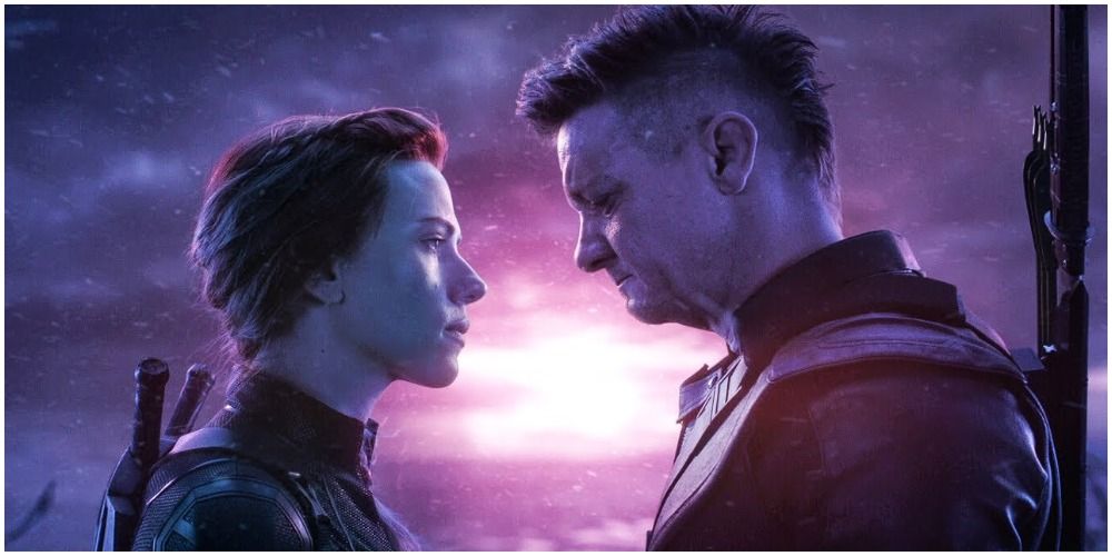 Natasha and Clint face each other in Vormir
