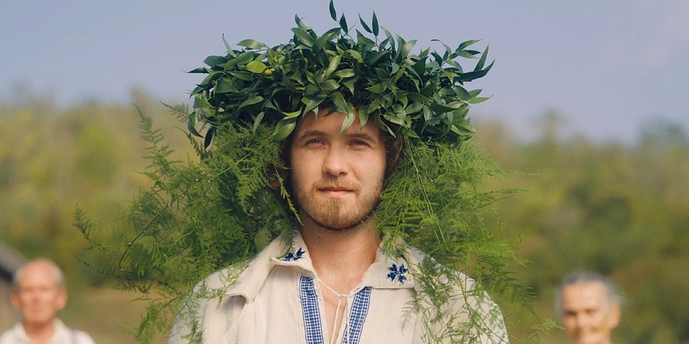 Pelle in Midsommar at the festival