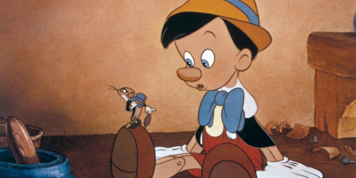 Jiminy Cricket and Pinocchio meet