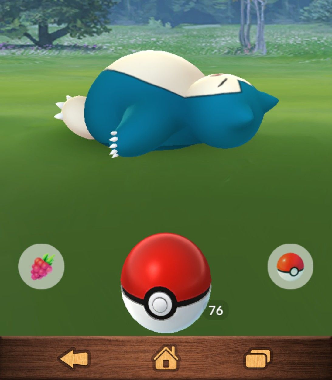 Catch Snorlax sleeping in Pokemon GO
