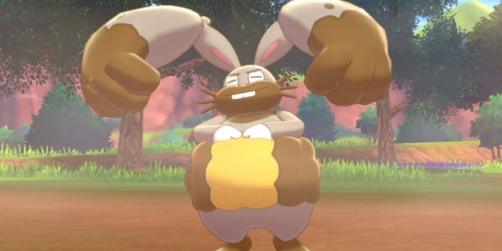 A wild Diggersby in Pokemon Sword and Shield