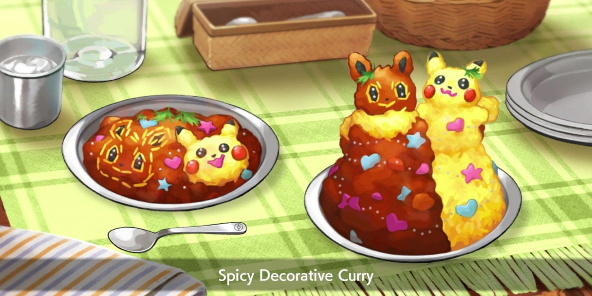 A player makes Spicy Decorative Curry in Pokemon Sword &amp; Shield