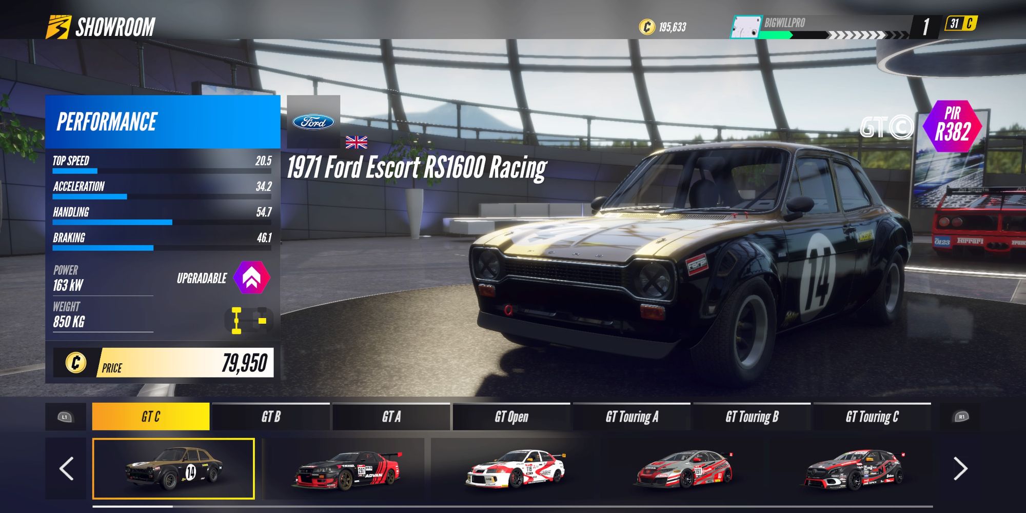 Project Cars 3 Showroom