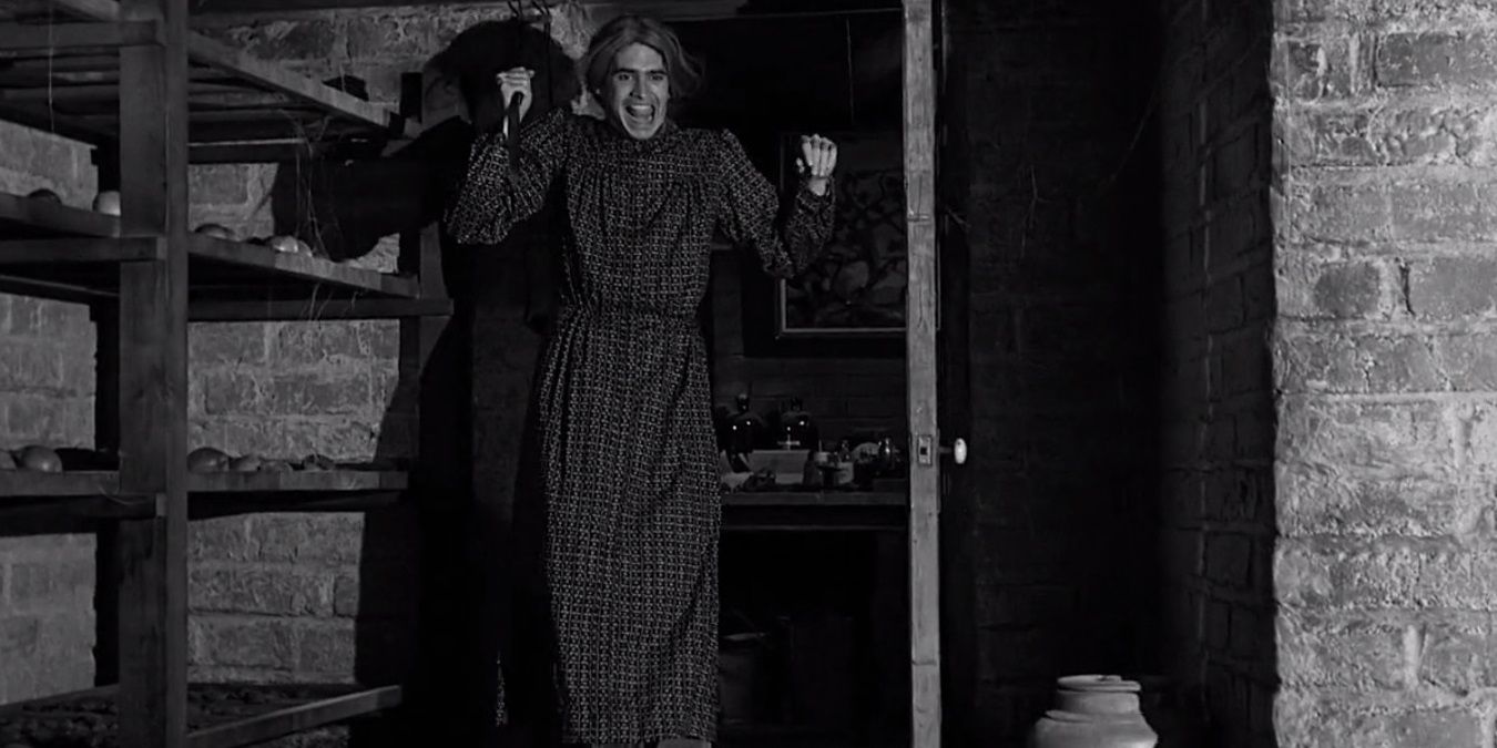 Norman dressed as his mother in Psycho