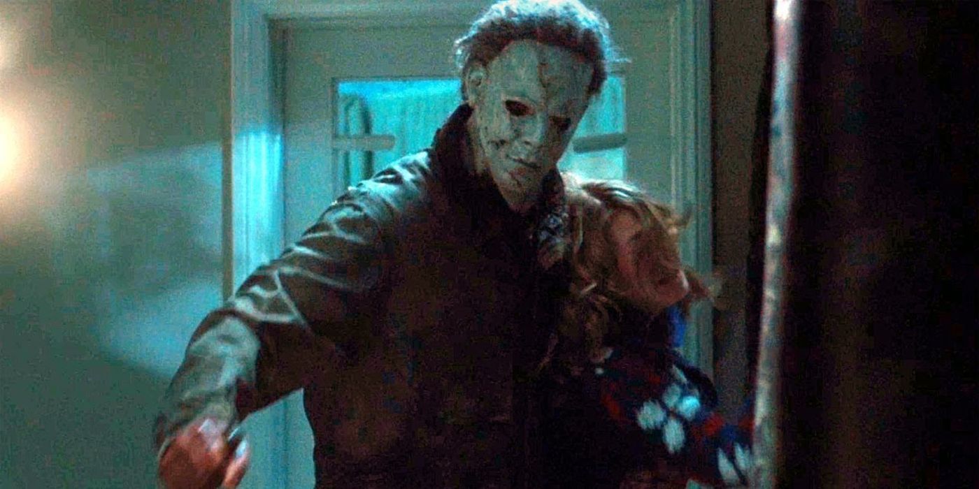 Michael Myers on a rampage in Rob Zombie's Halloween.
