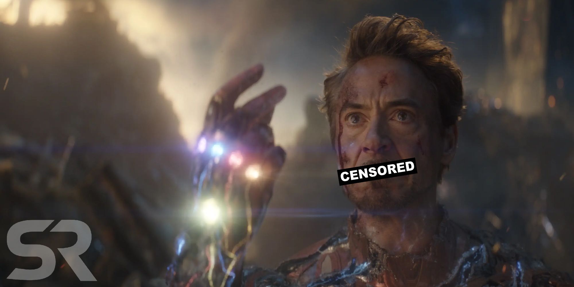 Robert Downey Jr as Iron Man in Avengers Endgame