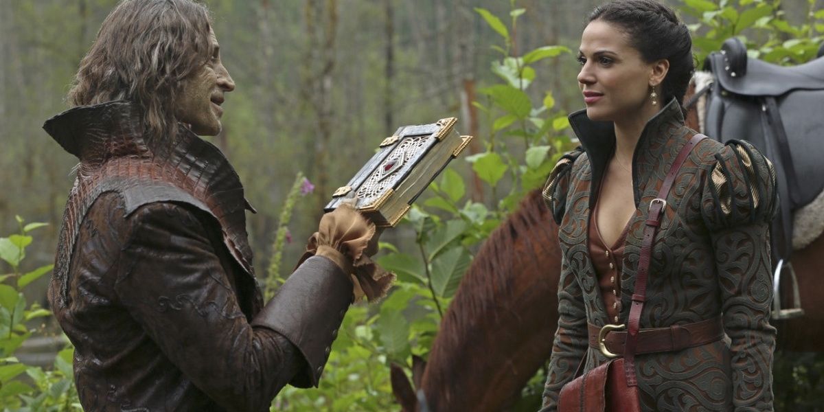 Once Upon A Time Rumple and Regina scheming 